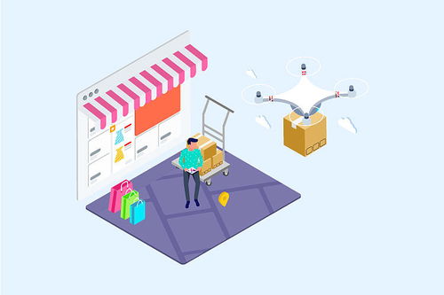 2.5D科技风 物联网、无人机与AI如何重塑未来电商物流